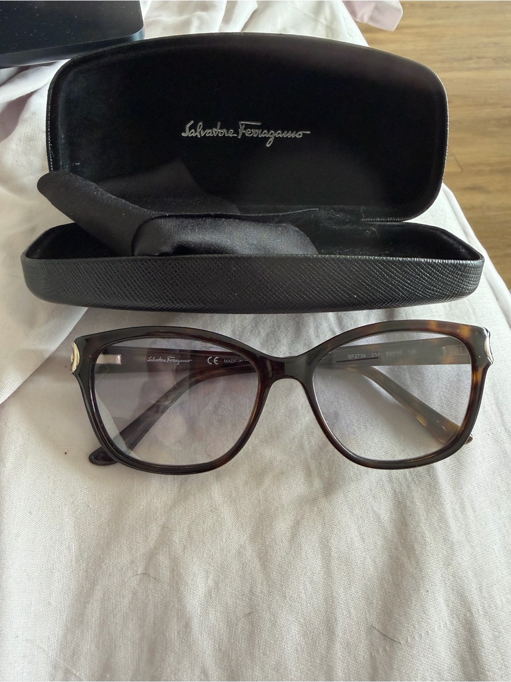 Salvatore Ferragamo Women's Brown Tortoiseshell Eyeglasses